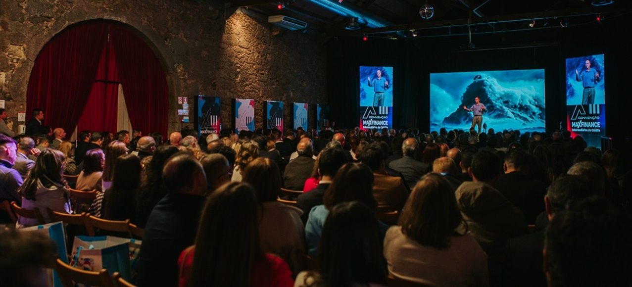 Audience watching a presentation at a corporate event